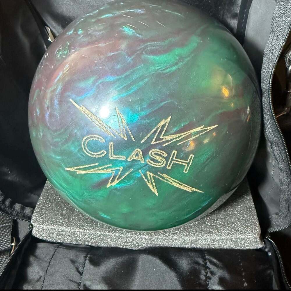 Ebonite Clash Turquoise/Purple Bowling Ball